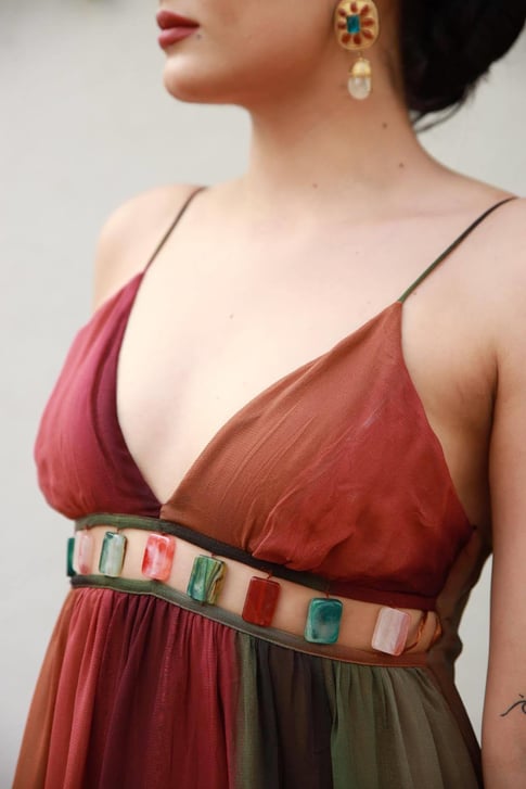 Sunset Aura Maxi Dress