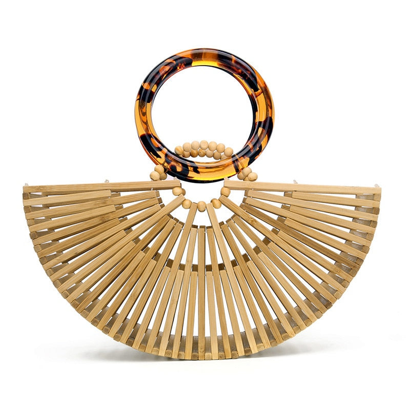 Amalfi Tortoise Handle Bamboo Bag