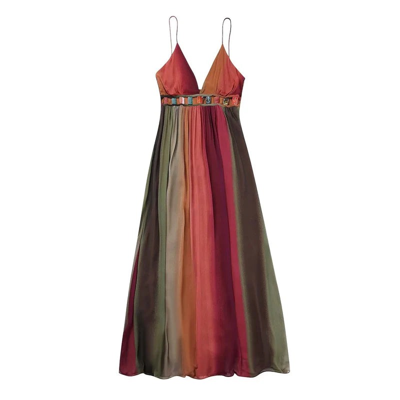 Sunset Aura Maxi Dress
