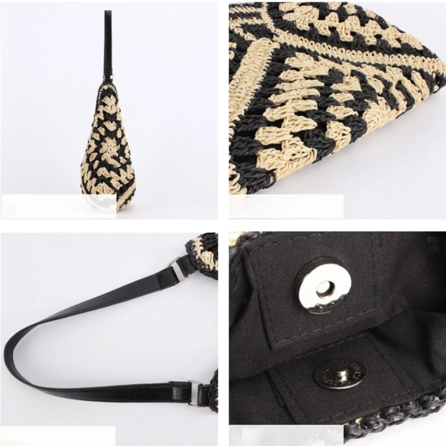 Ravello Crochet Hobo Bag