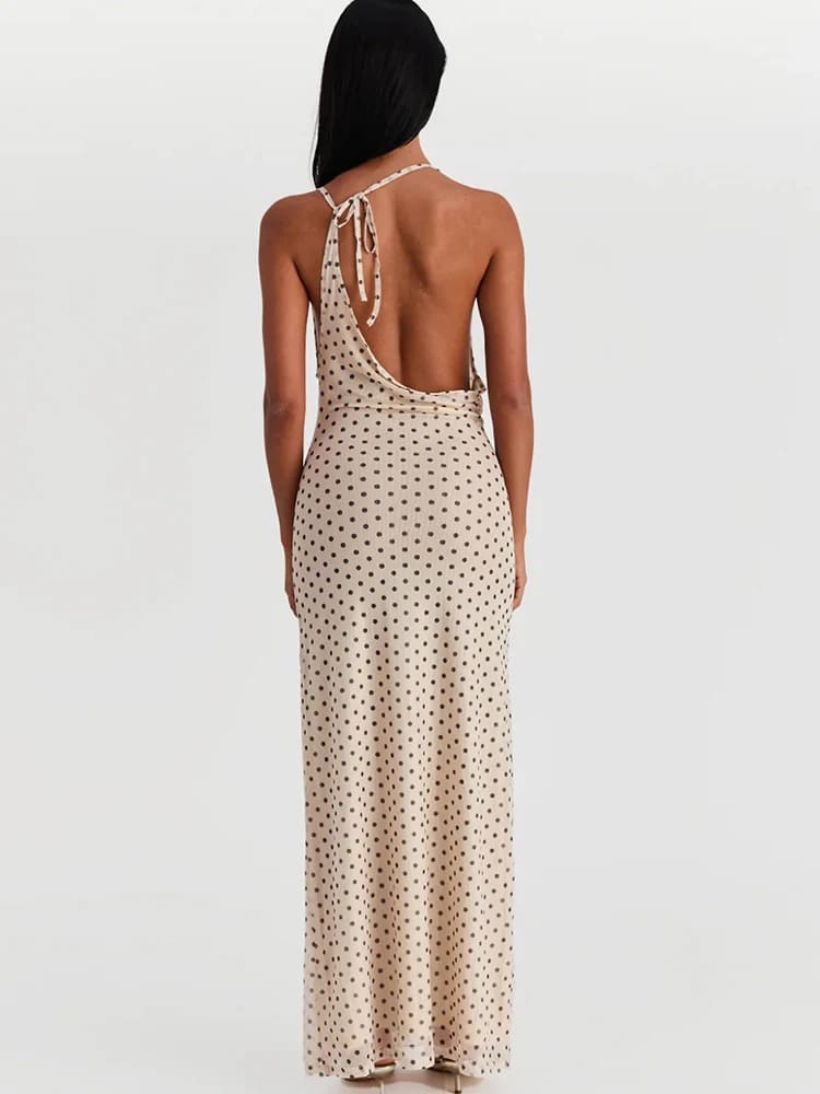Amélie Polka Dot Slip Dress