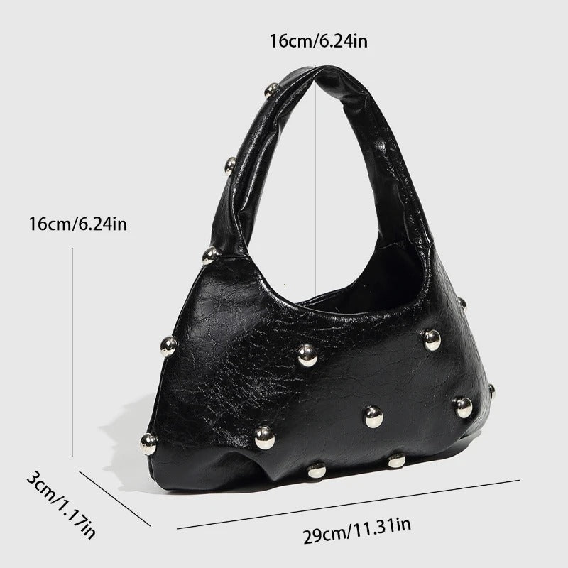 Amalfi Studded Hobo Bag