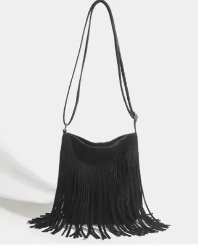 Fringe & Freedom – Boho Tassel Crossbody Bag