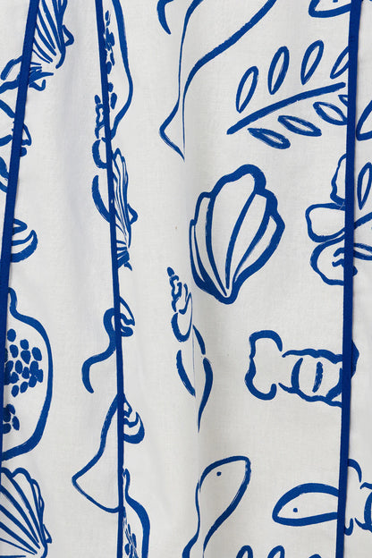 Mediterranean Breeze Cut-Out Maxi Dress
