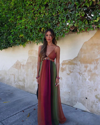 Sunset Aura Maxi Dress