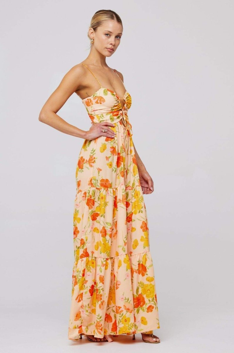Long printed dress