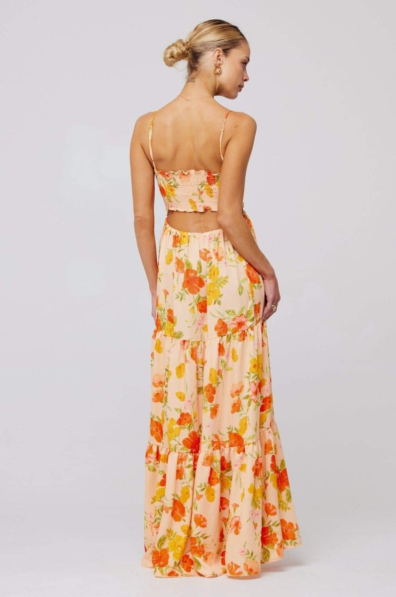 Long printed dress