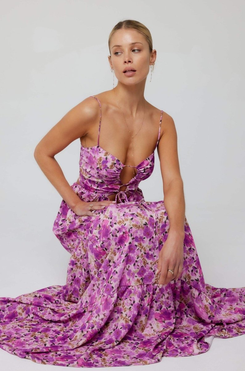 Long printed dress