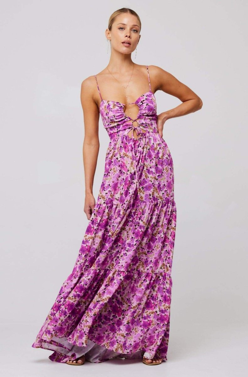 Long printed dress