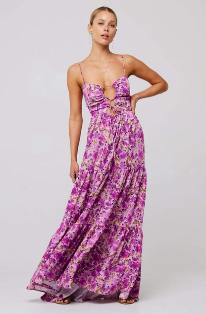 Long printed dress