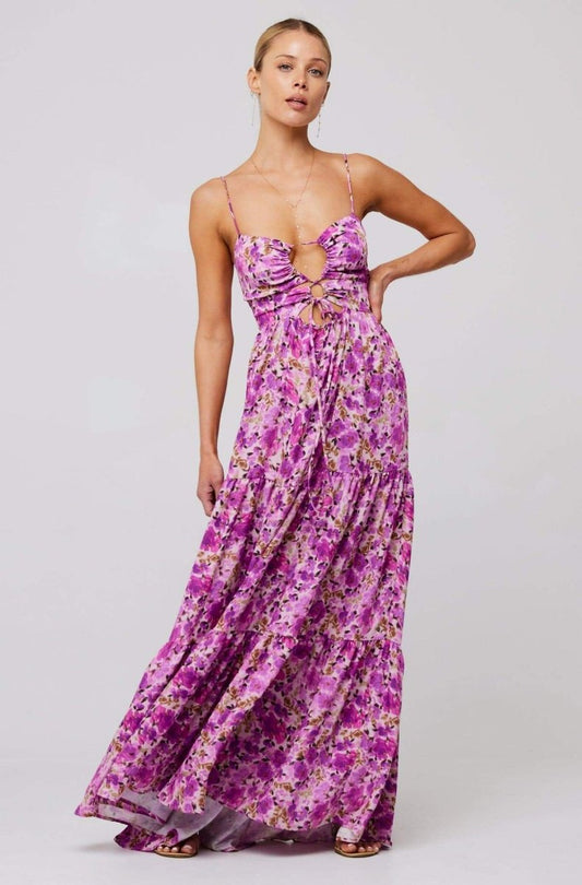 Long printed dress