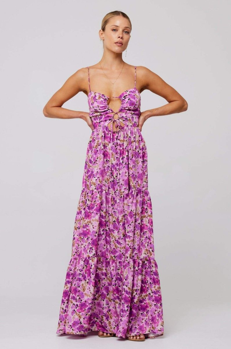 Long printed dress