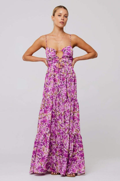 Long printed dress