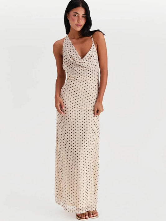 Amélie Polka Dot Slip Dress