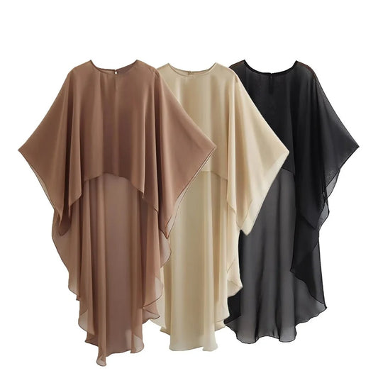 Ethereal Drape Maxi Kaftan