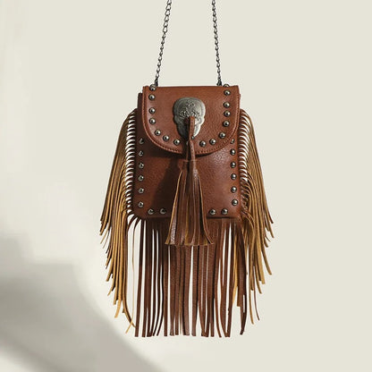 Western Spirit Studded Fringe Bag
