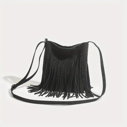 Fringe & Freedom – Boho Tassel Crossbody Bag