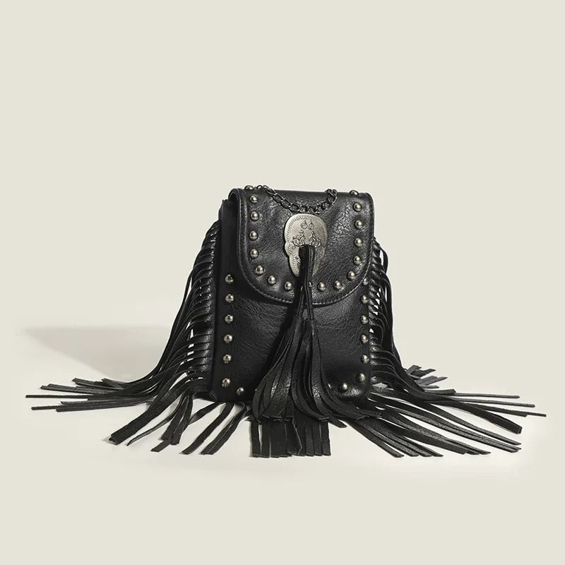 Western Spirit Studded Fringe Bag